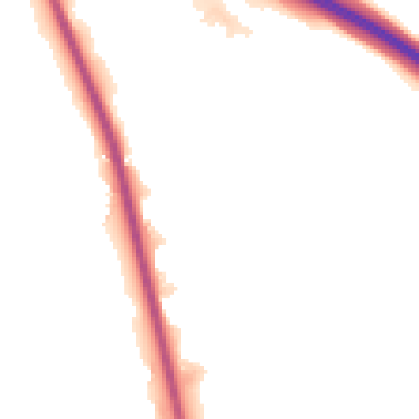 Night-time road noise heatmap for ST5 7XE