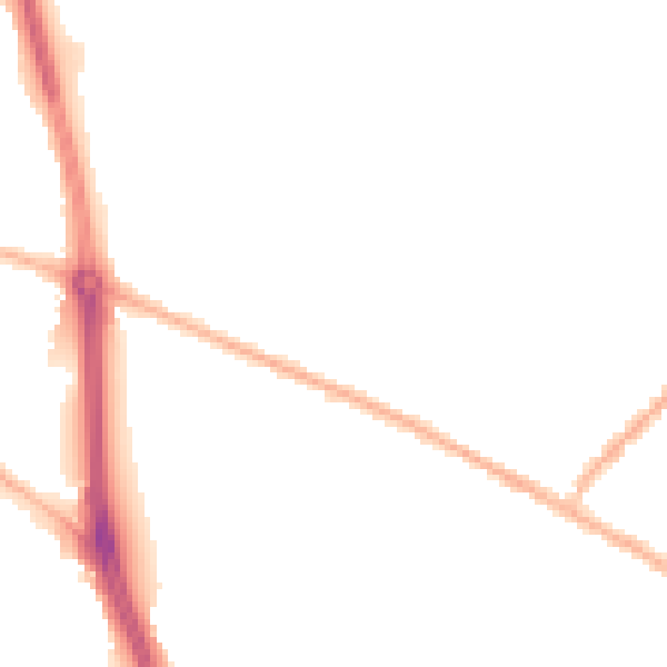 Night-time road noise heatmap for ST5 8EZ