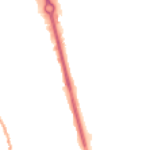 Night-time road noise heatmap for ST5 8JG