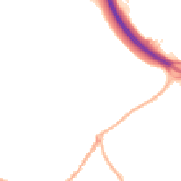 Night-time road noise heatmap for ST5 8NR