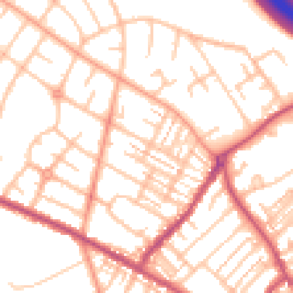 Daytime road noise heatmap for ST5 8PH