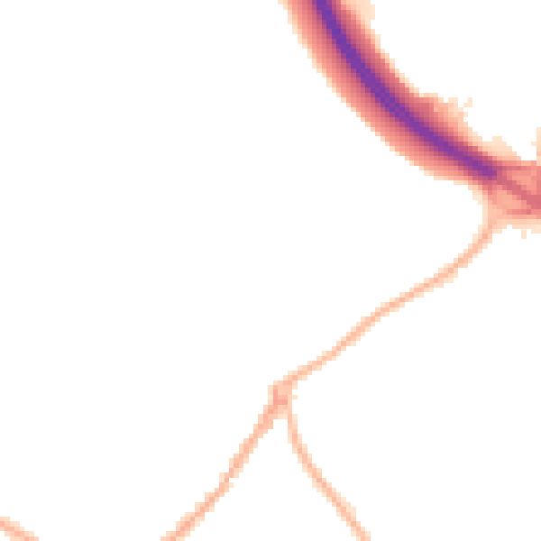 Night-time road noise heatmap for ST5 8RE