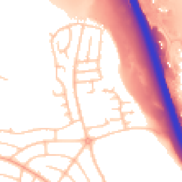 Daytime road noise heatmap for ST5 8RS