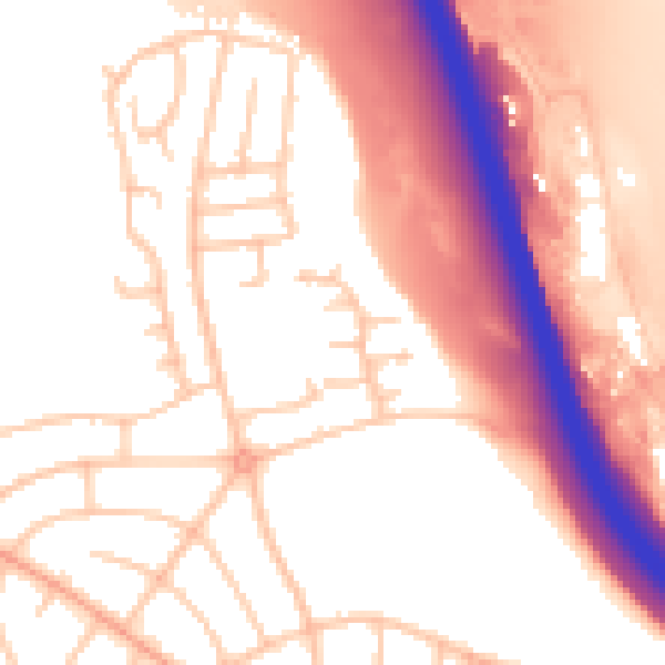 Daytime road noise heatmap for ST5 8SL