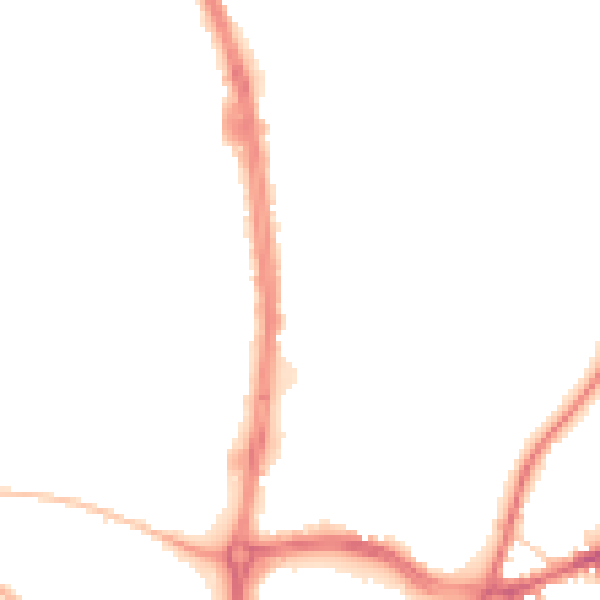 Night-time road noise heatmap for ST5 9EJ