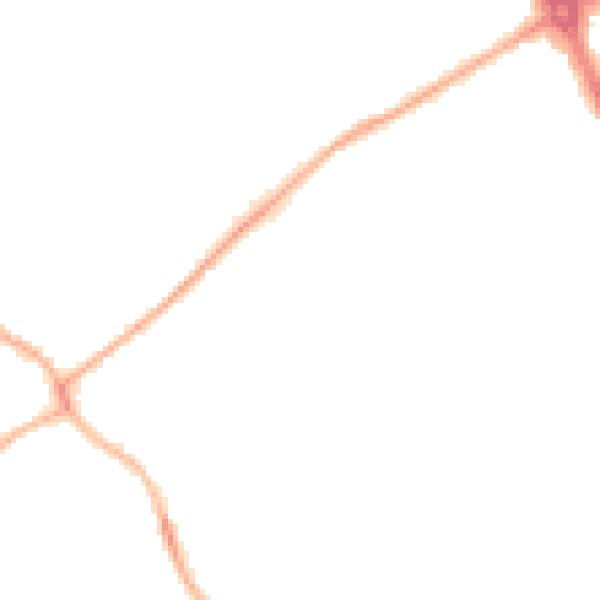 Night-time road noise heatmap for ST5 9FB