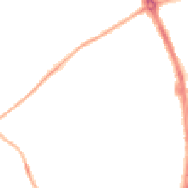 Night-time road noise heatmap for ST5 9FE
