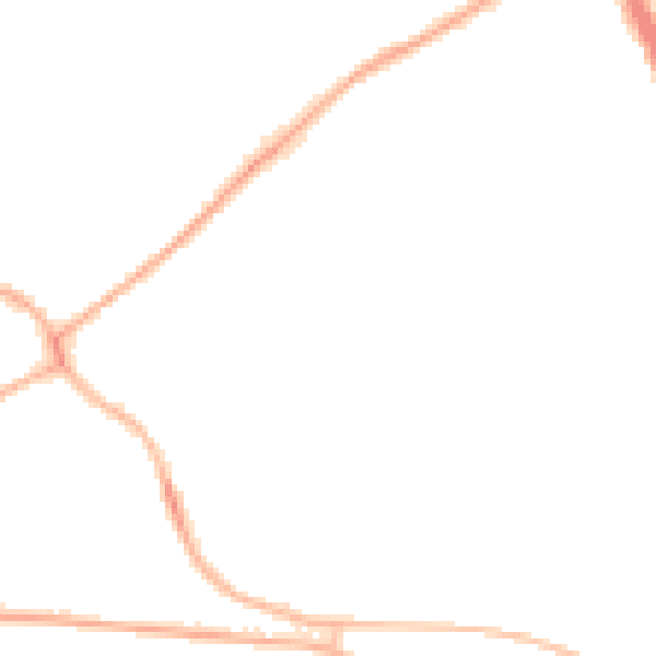 Night-time road noise heatmap for ST5 9FL