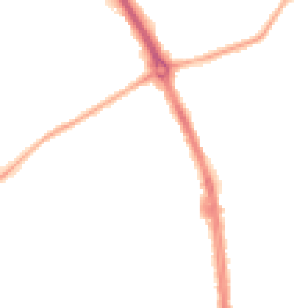 Night-time road noise heatmap for ST5 9HQ