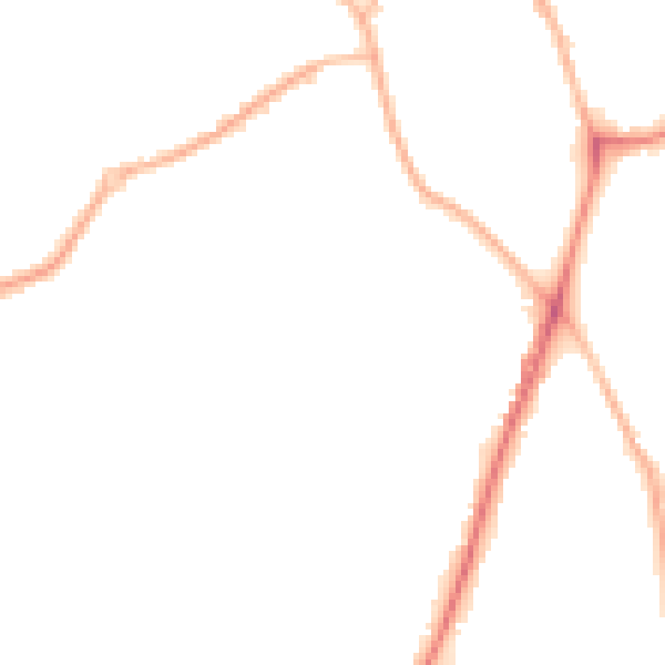 Night-time road noise heatmap for ST5 9NH