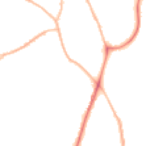 Night-time road noise heatmap for ST5 9PJ