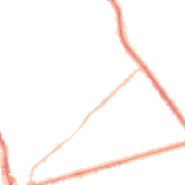 Night-time road noise heatmap for ST6 1AT