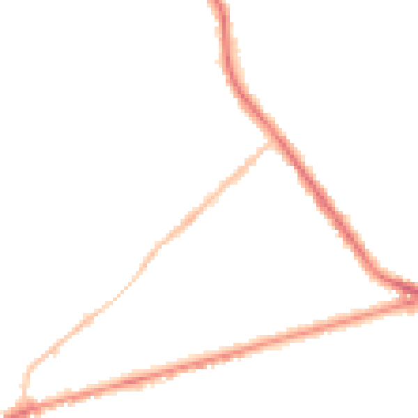 Night-time road noise heatmap for ST6 1AU