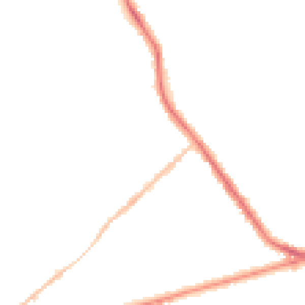 Night-time road noise heatmap for ST6 1BE