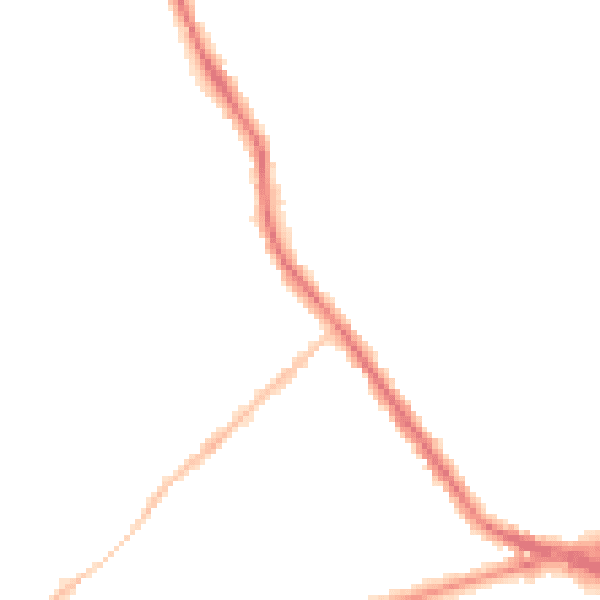 Night-time road noise heatmap for ST6 1BH