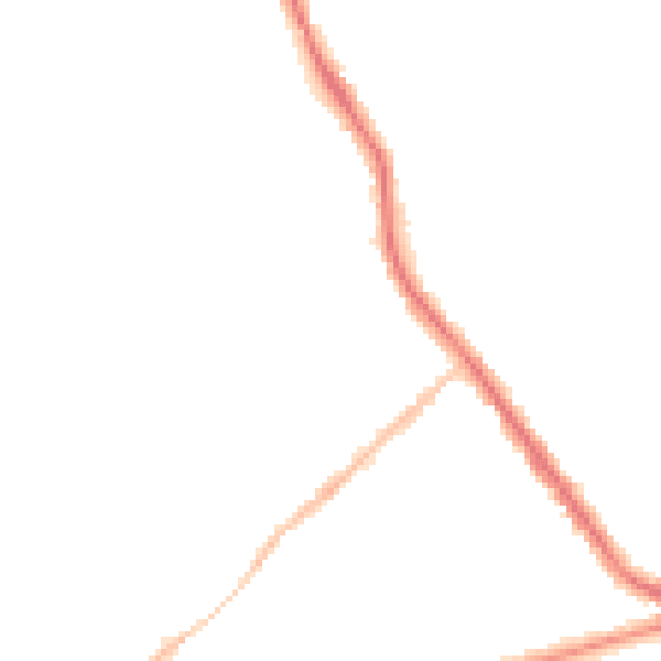 Night-time road noise heatmap for ST6 1BP