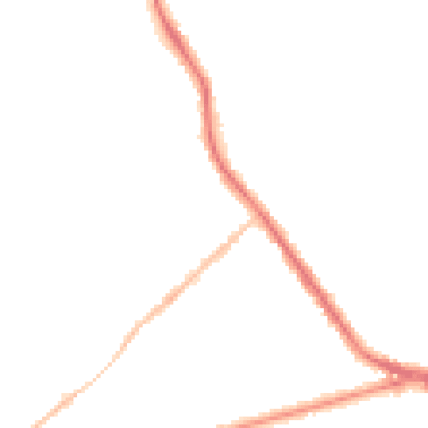 Night-time road noise heatmap for ST6 1BQ