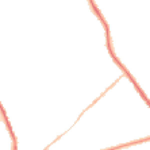 Night-time road noise heatmap for ST6 1BU