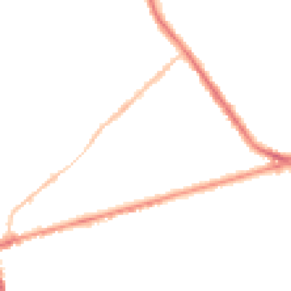 Night-time road noise heatmap for ST6 1EL