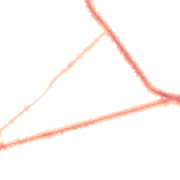 Night-time road noise heatmap for ST6 1EZ