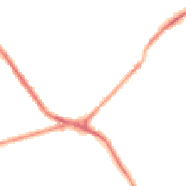 Night-time road noise heatmap for ST6 1LB