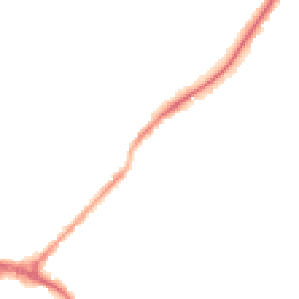 Night-time road noise heatmap for ST6 1PL