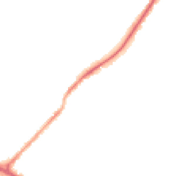Night-time road noise heatmap for ST6 1PP