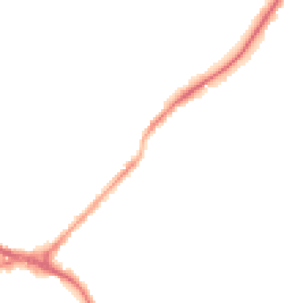 Night-time road noise heatmap for ST6 1PQ