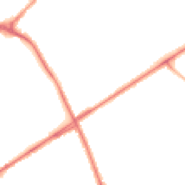 Night-time road noise heatmap for ST6 1RJ