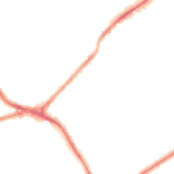 Night-time road noise heatmap for ST6 1SA