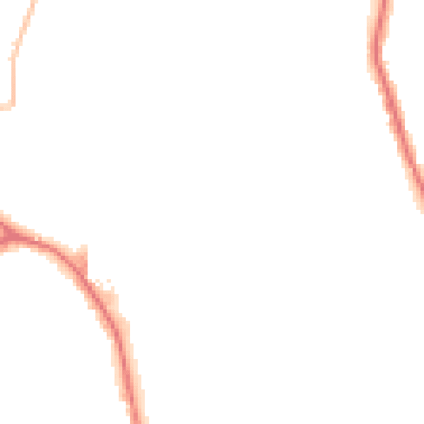 Night-time road noise heatmap for ST6 7BG