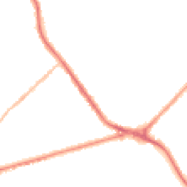 Night-time road noise heatmap for ST6 7DE