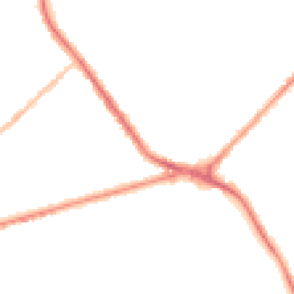 Night-time road noise heatmap for ST6 7DG