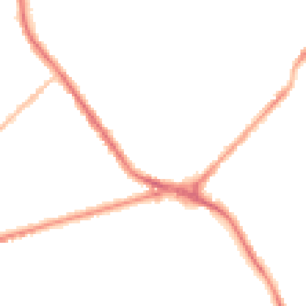 Night-time road noise heatmap for ST6 7DJ