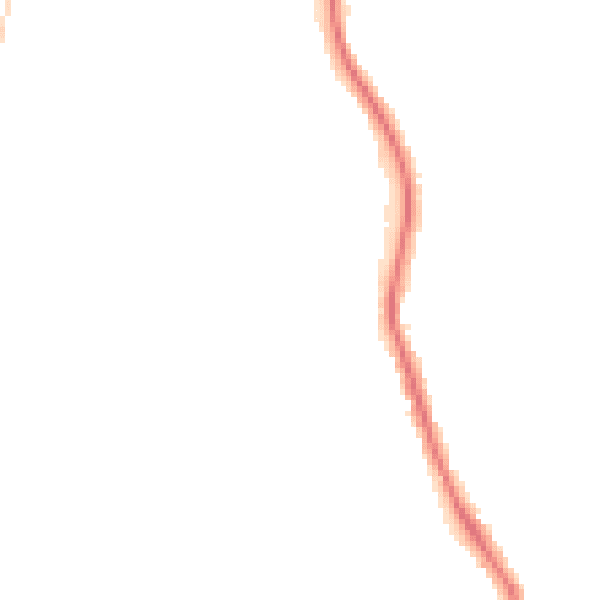 Night-time road noise heatmap for ST6 7HT