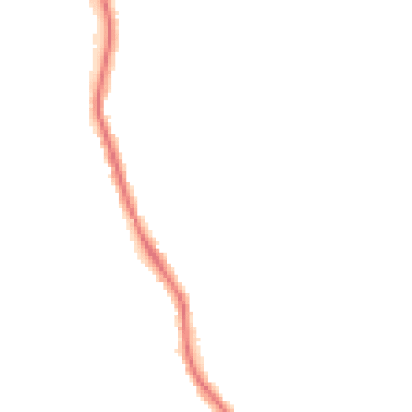 Night-time road noise heatmap for ST6 7PU