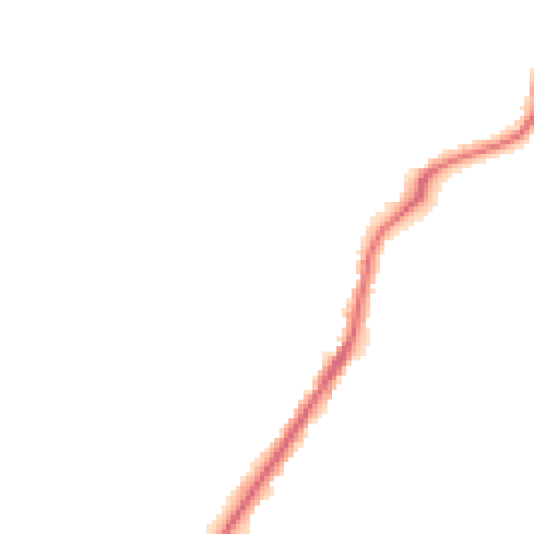 Night-time road noise heatmap for ST6 8EN