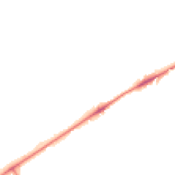 Night-time road noise heatmap for ST6 8GH