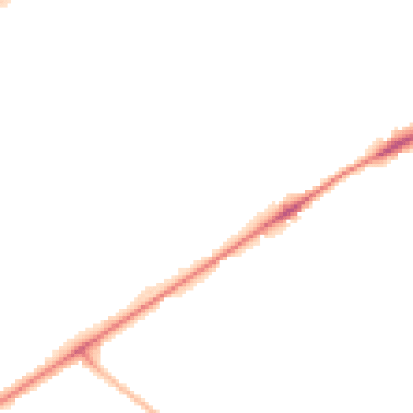 Night-time road noise heatmap for ST6 8GP