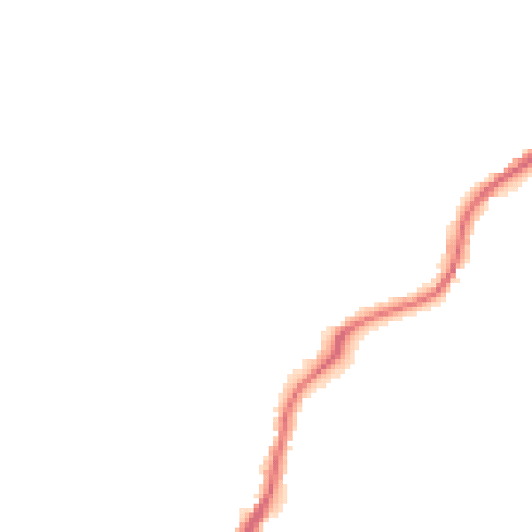 Night-time road noise heatmap for ST6 8HH