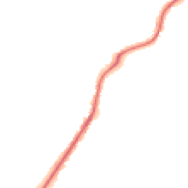 Night-time road noise heatmap for ST6 8LX