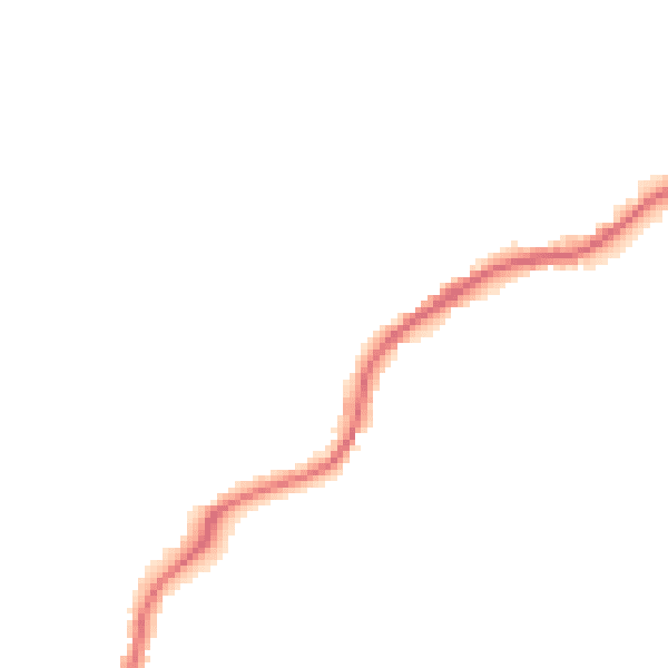 Night-time road noise heatmap for ST6 8NJ