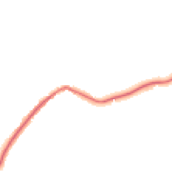 Night-time road noise heatmap for ST6 8QQ