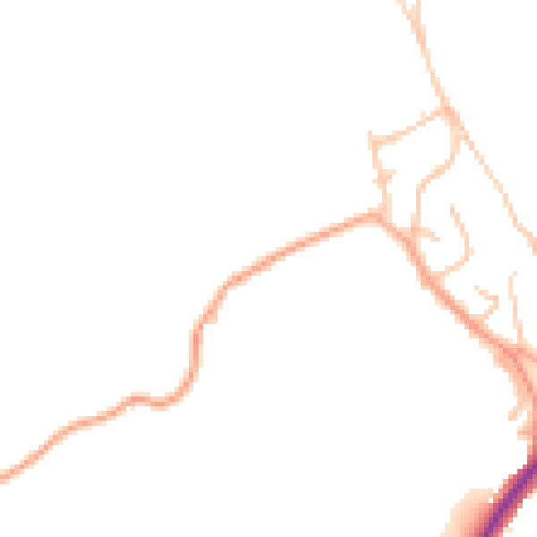 Daytime road noise heatmap for ST6 8RG