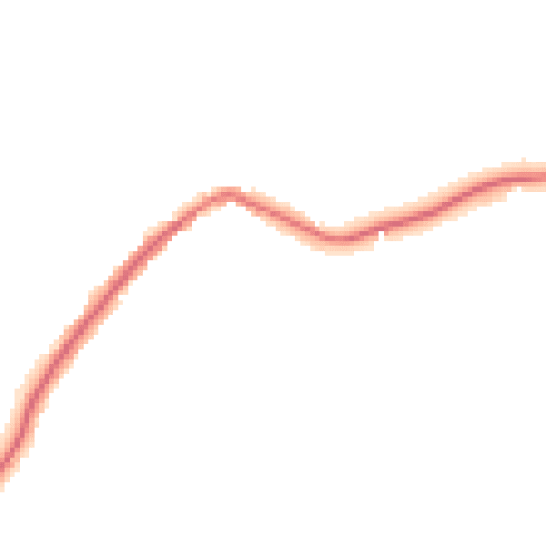 Night-time road noise heatmap for ST6 8SG