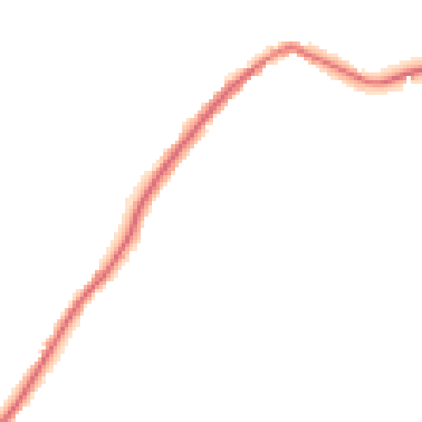 Night-time road noise heatmap for ST6 8SJ