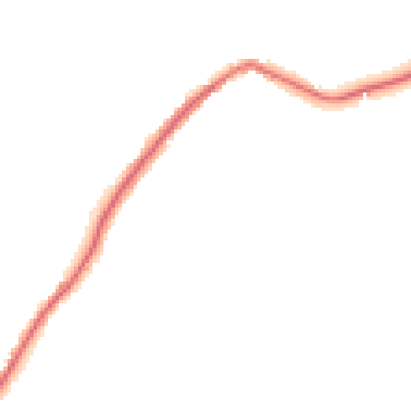 Night-time road noise heatmap for ST6 8SL