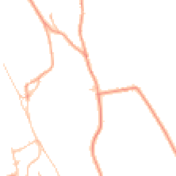 Daytime road noise heatmap for ST6 8SZ