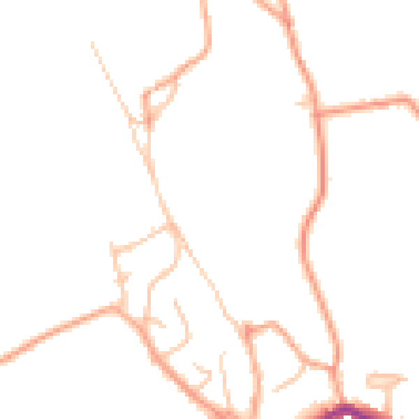 Daytime road noise heatmap for ST6 8TA