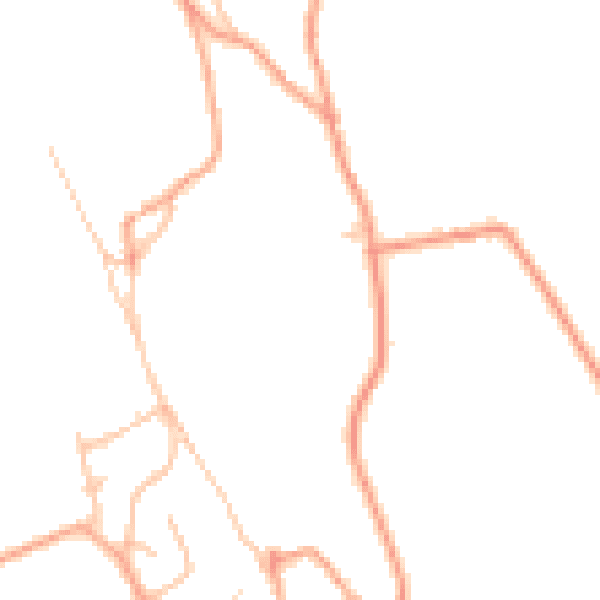 Daytime road noise heatmap for ST6 8TL